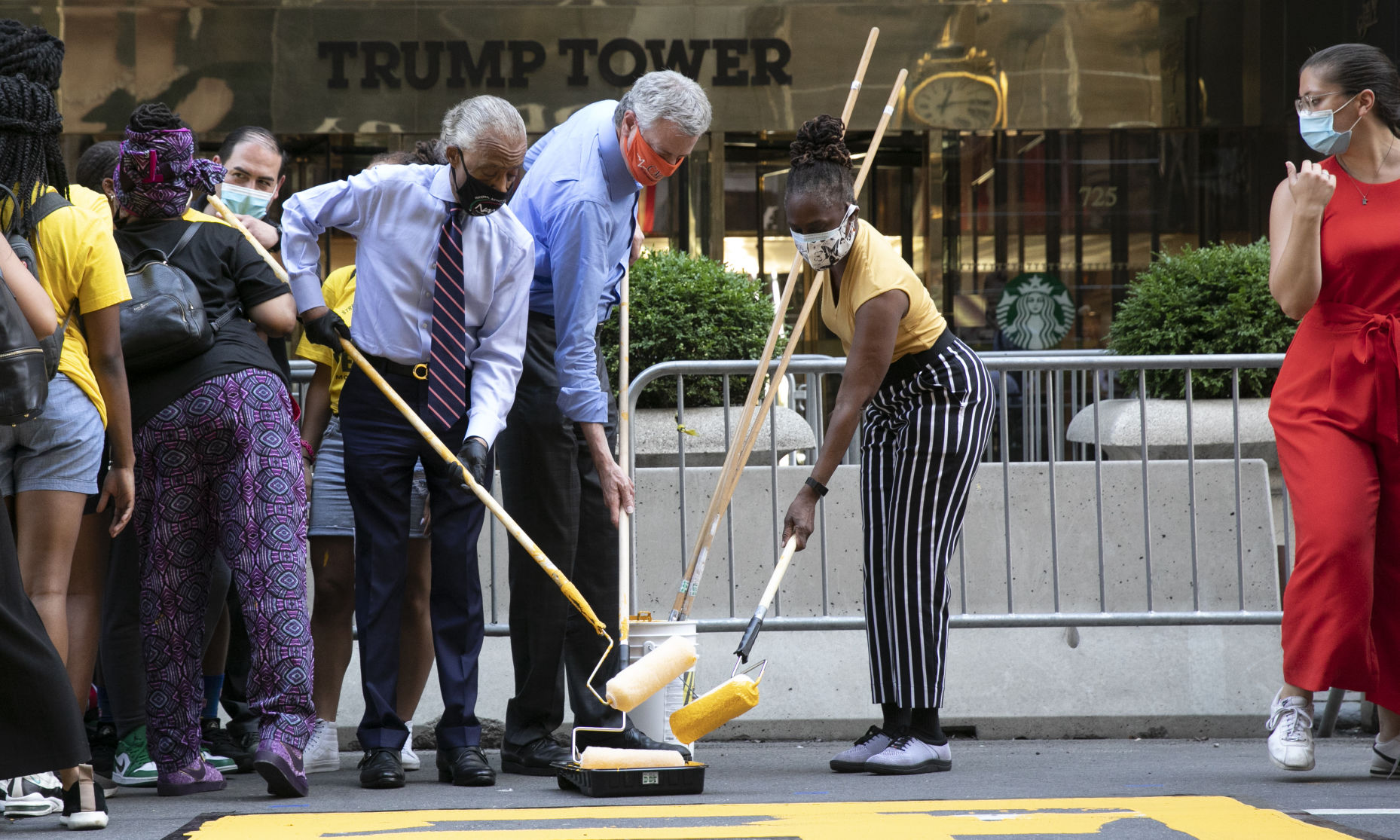 Bill de Blasio and Al Sharpton